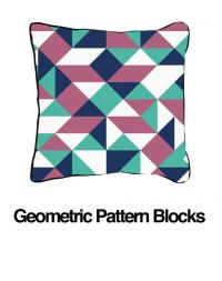 Geometric Blocks Lavender